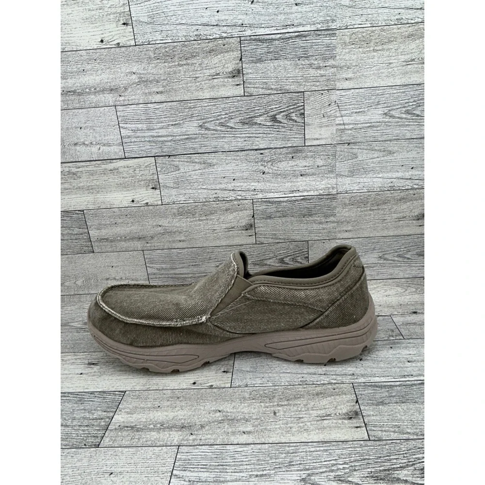 Skechers Men Relaxed Fit Memory Foam Slip On Loafers Taupe 58895S Size 9.5
